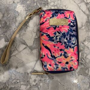 Lily Pulitzer wristlet, phone case wallet